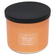 thumbnail image 3 of Mainstays 3-Wick Textured Wrapped White Rose and Peach Scented Candle, 14 oz, 3 of 6