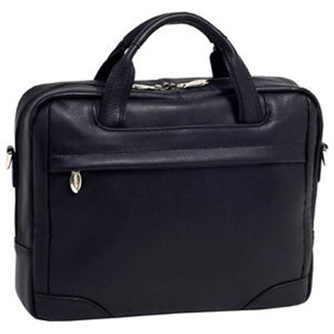 Mallette pour Ordinateur Portable Noire Bronzeville Moyenne