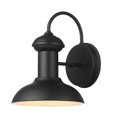 thumbnail image 1 of 1-Light Matte Black Outdoor Indoor Wall Sconce, 1 of 7