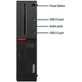 thumbnail image 2 of Lenovo Thinkcentre SFF Desktop PC Computer Intel Core i5 16GB RAM 500GB SSD Windows 11 Pro NEW Keyboard mouse, WiFi Bluetooth Refurbished, 2 of 7