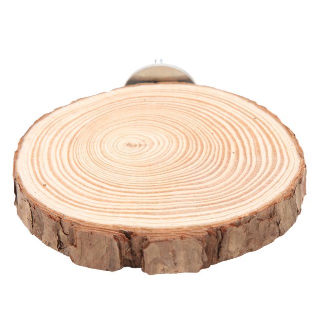 Bird Round Wooden Stand, Natural Wood Bird Round Platform Perch Lightweight Durable Practical Safe For Garden For Home 6-8