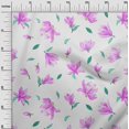 thumbnail image 2 of oneOone Silk Tabby Fabric Wildflower Watercolor Printed Craft Fabric BTY 42 Inch Wide, 2 of 4