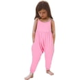 thumbnail image 5 of Girls Overall Sleeveless Jumpsuits Rompers for Girls Spaghetti Strap Rompers with Pockets Tween Girls Trendy Clothes 2T, 5 of 5