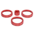 thumbnail image 1 of Filfeel 4Pcs A/C Knob Ring Trim Volume Adjuster Decor Fit For Range Rover Evoque 2012 2013 2014 2015 2016 2017 2018 Car Styling, 1 of 8