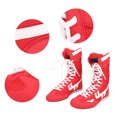 thumbnail image 4 of Chaussures d'Entraînement, Respirantes avec Sac de Rangement Chaussures de Boxe, Antidérapantes pour Boxe Taekwondo Rouge, 4 of 8
