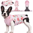 thumbnail image 1 of Kuoser Dog Surgical Recovery Suit Dogs Cat Onesie after Surgery,Pink,S, 1 of 7
