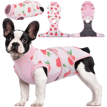Kuoser Combinaison de Récupération Chirurgicale pour Chien, Grenouillère pour Chiens et Chats après Chirurgie, Rose, m