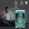 thumbnail image 4 of Innovaze 8 Gallon/30 Liter Rectangular Stainless Steel Step-on Trash Can for Kitchen, 4 of 6
