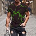thumbnail image 1 of Qertyioot T-shirt à Manches Courtes Imprimé pour Hommes Col Rond Mode Décontractée Manches Courtes Liquidation, 1 of 5