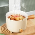 thumbnail image 2 of Ceramic Cooking Pot Hot Pot Electric Mini Ramen Cooker Noodles Cooker Multifunctional Electric Pot for Cooking Pasta Soup Portable Pot with Over Heating Mini Hot Pot, 2 of 6
