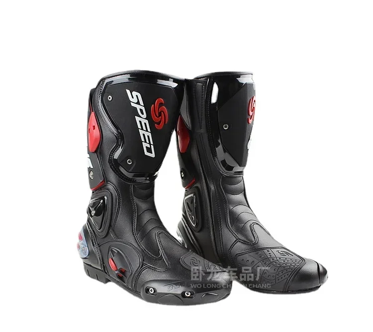 SPEED Riding Tribe Motorcycle Boots Professiona Biker Shoes