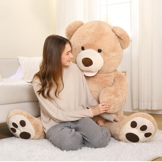 MorisMos Giant Teddy Bear Plush 5ft, Life Size Huge Brown Teddy