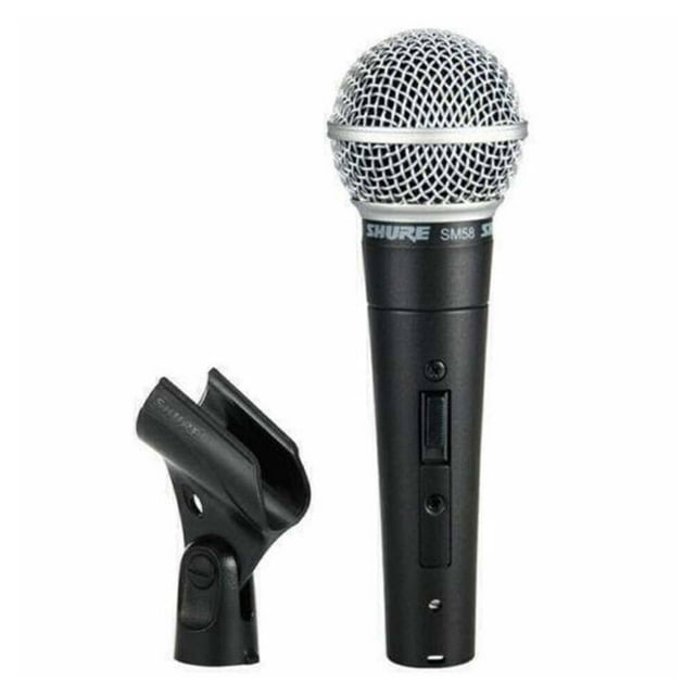 YOPTOP pour Shure SM58 Microphone Vocal Dynamique - Microphone Filaire avec Commutateur avec Câble