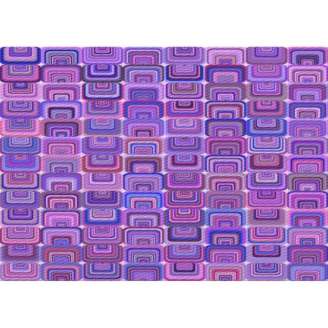 Ahgly Company Tapis d'Intérieur Lavables en Machine pour la Zone de Transition Violet, 7' x 9'