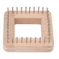 thumbnail image 2 of Wooden Knitting Board, Square Knitting Machine For Weaving And DIY Knitting, Ideal For Scarves, Hats, And Blankets, Solid Wood Material, 2 of 8