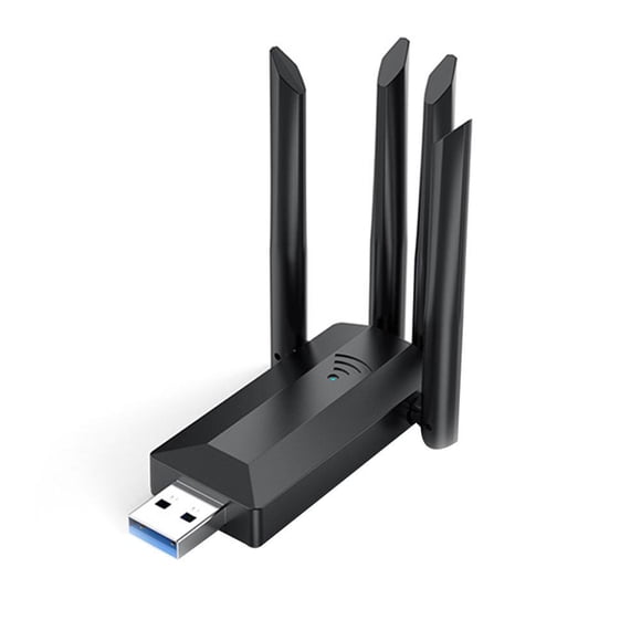 1200Mbps High Speed Wireless USB WiFi Adapter, 5G/2.4GHz Dual Band WiFi Dongle with 4 High-Gain Antennas, USB 3.0 Plug & Play, Hotspot for Windows PC Laptops