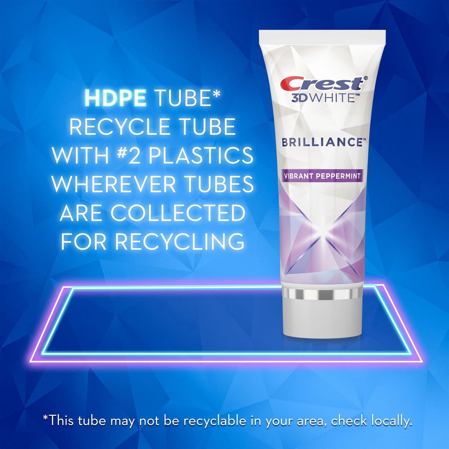Crest 3D White Brillance Dentifrice Menthe Poivrée Pétillante 85ml