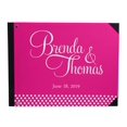 thumbnail image 1 of Darling Souvenir Pink Polka Dot Wedding Guest Book Hardbound Guest Sign-In Book Guest Registry Guestbook-9 x 12 Inches, 1 of 5