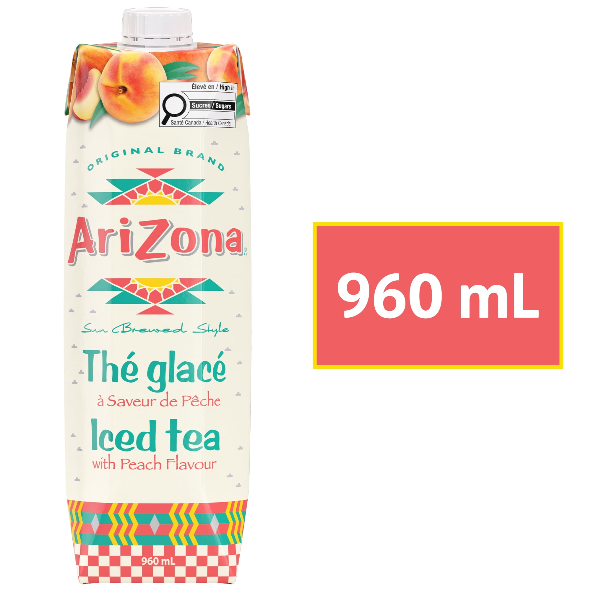 AriZona Iced Tea with Peach Flavour 960 ml - Walmart.ca