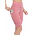 thumbnail image 3 of Women's Running Biker Shorts with Side Pockets High Waisted, 3 of 7
