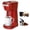 Rouge, variante sur Cafetière 2 en 1 à Portion Individuelle pour Dosettes K-Cup et Café Moulu, Mini Machine à Café K-Cup avec Tailles d'Infusion de 6 à 14 oz, Cafetière à Tasse Unique avec Infusion Rapide à une Pression, Filtres Réutilisables, Noir