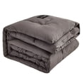 thumbnail image 2 of Feltree Heavyweight Washed Cotton Fiber Comforter Queen Size, Breathable Soybean Filled Winter Warm Quilt, Non-Clumping All Season Duvet Insert, 2 of 6
