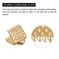 thumbnail image 4 of Unique Bargains 300Pack Ribbon Crimp Clamp Ends 6mm Cord End Clasp for DIY Craft Light Golden, 4 of 7