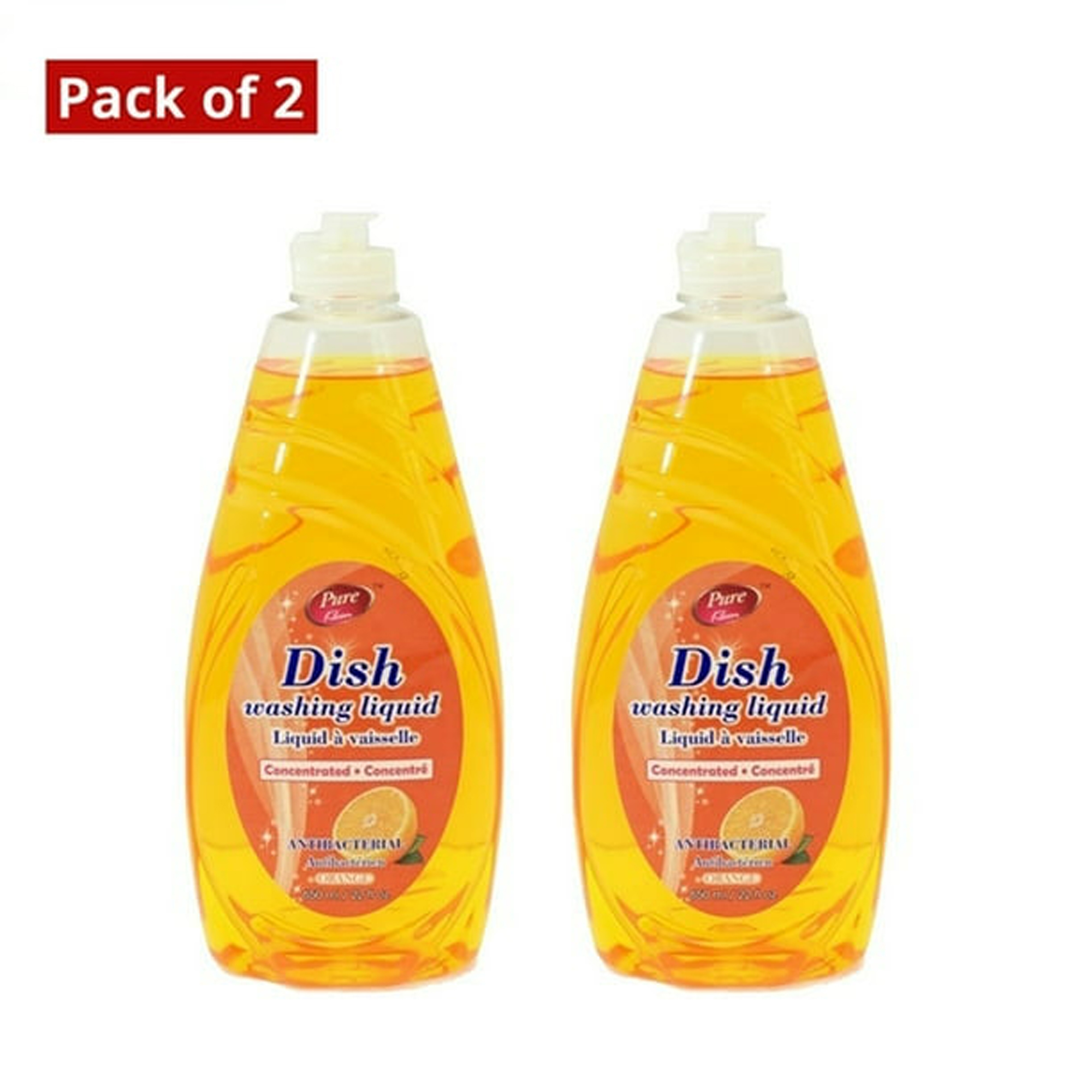 Pure Kleen Dish Wash Liquid Anti-Bac 650 Ml Pack of 2