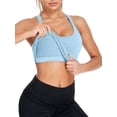 thumbnail image 3 of Charmo Women's Ribbed Camisole Workout Tank Tops with Built in Bra Basic Undershirt, 3 of 5