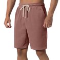 thumbnail image 1 of Short d'Été de Plage pour Homme, Short Décontracté Ample à Rayures avec Poches et Cordon de Serrage, 1 of 5