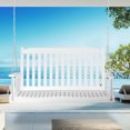 thumbnail image 2 of Outsunny 2-People Porch Swing Bench with 2 Hanging Chains, White, 2 of 10