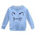 thumbnail image 4 of PMVFHDE Chandails Légers pour Filles Chandails à Capuchon pour Enfants d'Automne et d'Hiver à Manches Longues Mode Imprimé Col Rond Chandail à Capuchon pour Garçons et Filles Plus Manteau à Capuchon Chaud Bleu, 6-7 Ans, 4 of 4