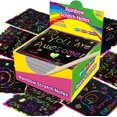 thumbnail image 1 of Clearance! 100 Sheets Of Notes Scratch Paintings Colorful Message Scratch Paper -border Hot Selling Graffiti Paintings Gift Decoration Cards Are Suitable For All Wearhouses Unclaimed, 1 of 6