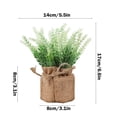 thumbnail image 3 of EGNMCR Home Decor, Room Decor, Fall Decor Artificial Plant In Pots Mini Potted Flowers Plant In Cloth For Home Decor Party Wedding Garden Table Office Patio Decoration Simulation potted plants, 3 of 6