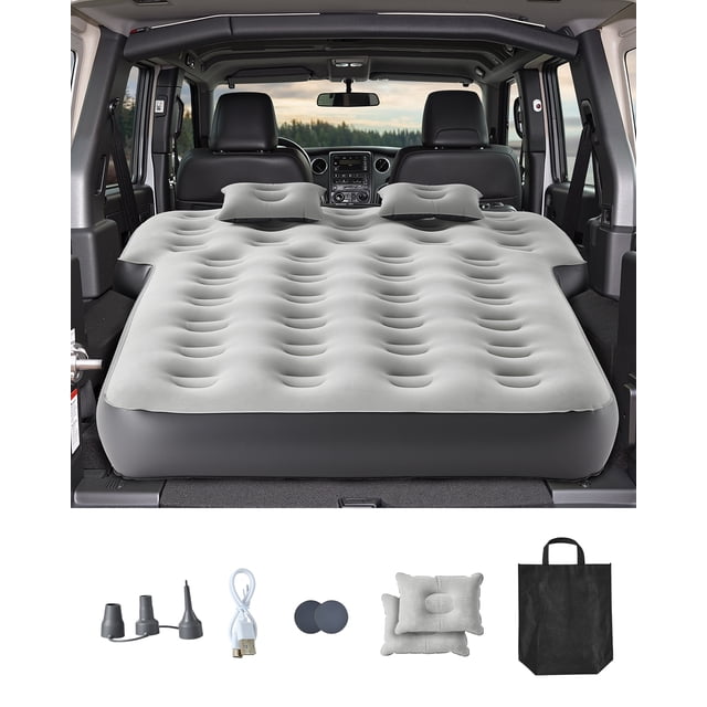 VEVOR Car Air Mattress Inflatable Car Camping Travel Bed Sleeping Pad Built in Pump