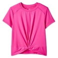 thumbnail image 1 of Athletic Works Girls' Front Knot T-Shirt, 1 of 2