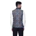 thumbnail image 3 of Atasi Damask Printed Wedding Jackets For Men Nehru Jacket Waist Coat For Wedding & Festive Season-X-Large, 3 of 4