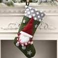 thumbnail image 3 of Coofit Christmas Stocking Gnome Festive Decorative Xmas Hanging Sock Holiday Stocking, 3 of 10
