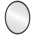 thumbnail image 1 of London Framed Oval Mirror - Matte Black - 23" x 29", 1 of 7