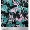 thumbnail image 1 of Soimoi Green Cotton Duck Fabric Dot,Insect & Texture Print Fabric by The Yard 56 Inch Wide, 1 of 3