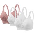 thumbnail image 1 of Birdeem Bras for Women 3Pcs Womans Printing Gathered Together Large Size Daily Bra Underwear No Rims, 1 of 1