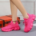 thumbnail image 2 of Dakaela Chaussures de Marche pour Femmes à Enfiler Espadrilles de Course Tennis 2025 Mode Décontractée Chaussures pour Femmes Rose 7, 2 of 8