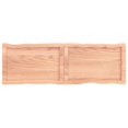 thumbnail image 3 of vidaXL Table Top Light Brown 120x40x(2-4)cm Treated Solid Wood Live Edge, 3 of 5