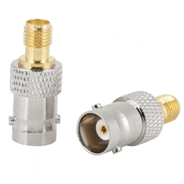 Domqga Coaxial Connector, Copper Material BNC To SMA Adapter For Antenna Connection