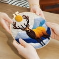 thumbnail image 5 of Pcksrro Home Decorations Items and Hanging Ornaments Deal!Starters Wool Felts Painting With Embroidery Frame Needle Felts Material Pack Diy Needle Felts Suitable For Beginners To Crafts, 5 of 5
