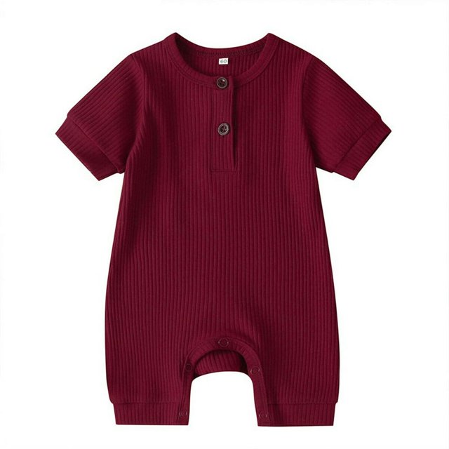 Newborn Baby Short Sleeve Knitted Romper One-Piece Clothes