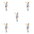 thumbnail image 1 of Wweixi Figurine Diorama 1/87 Personnages en Résine Personnes Train Disposition Fille Blanc 5Set, 1 of 6