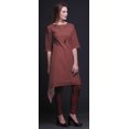 thumbnail image 3 of Bimba Hauts Imprimés Ikat Géométriques Rouges pour Femmes Kurti Asymétrique Robe d'Été pour Filles XX-Grand, 3 of 6