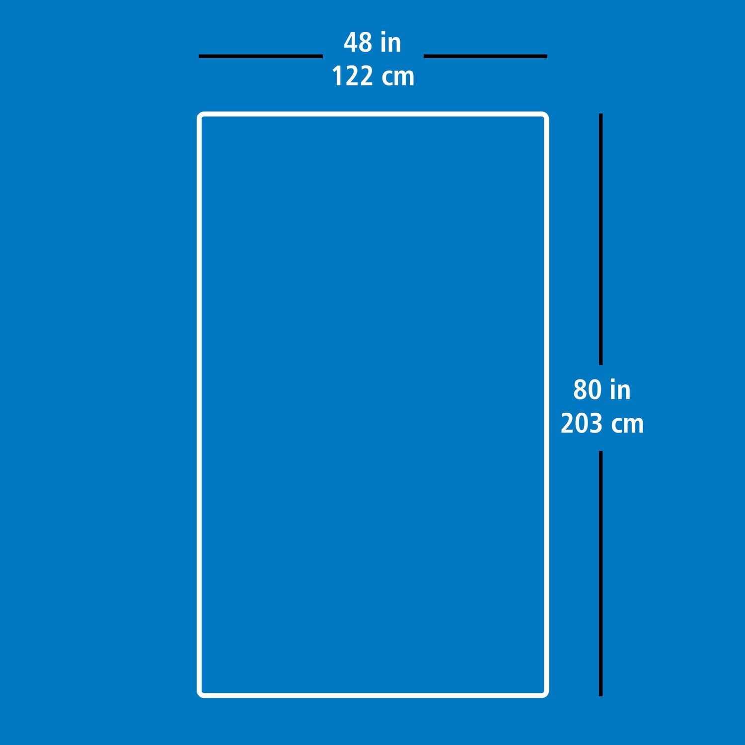 Tapis matelassé Mainstays 48x80, blanc