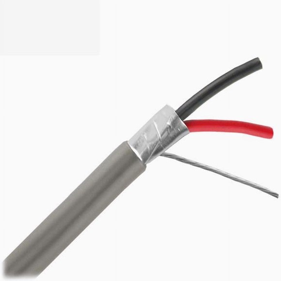 6400FE - CABLE 2C 20AWG STR SH FT6 300M PLENUM 75C GRY
